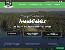 Tablet Screenshot of campdesbouleaux.com